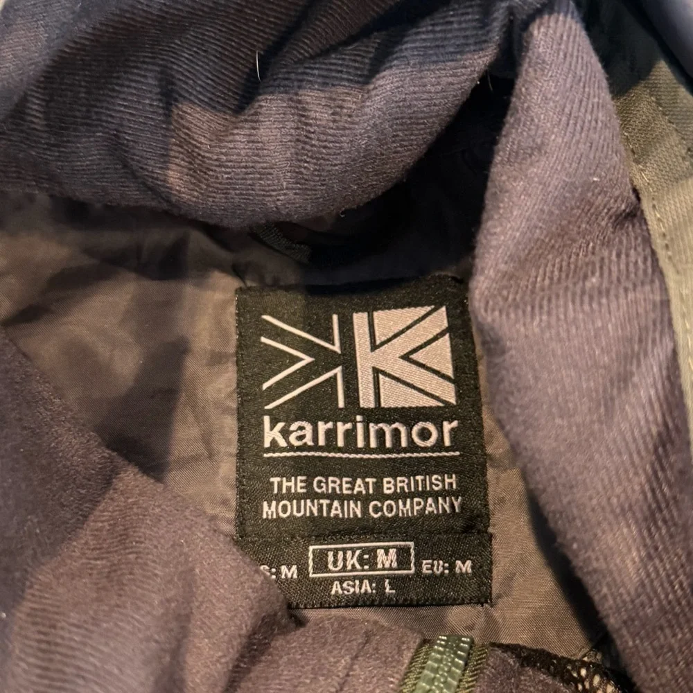 KARRIMOR WeatherTite Green Hooded Jacket Raincoat Men's Sz. M